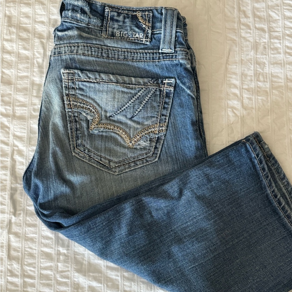 Big star blue capris.